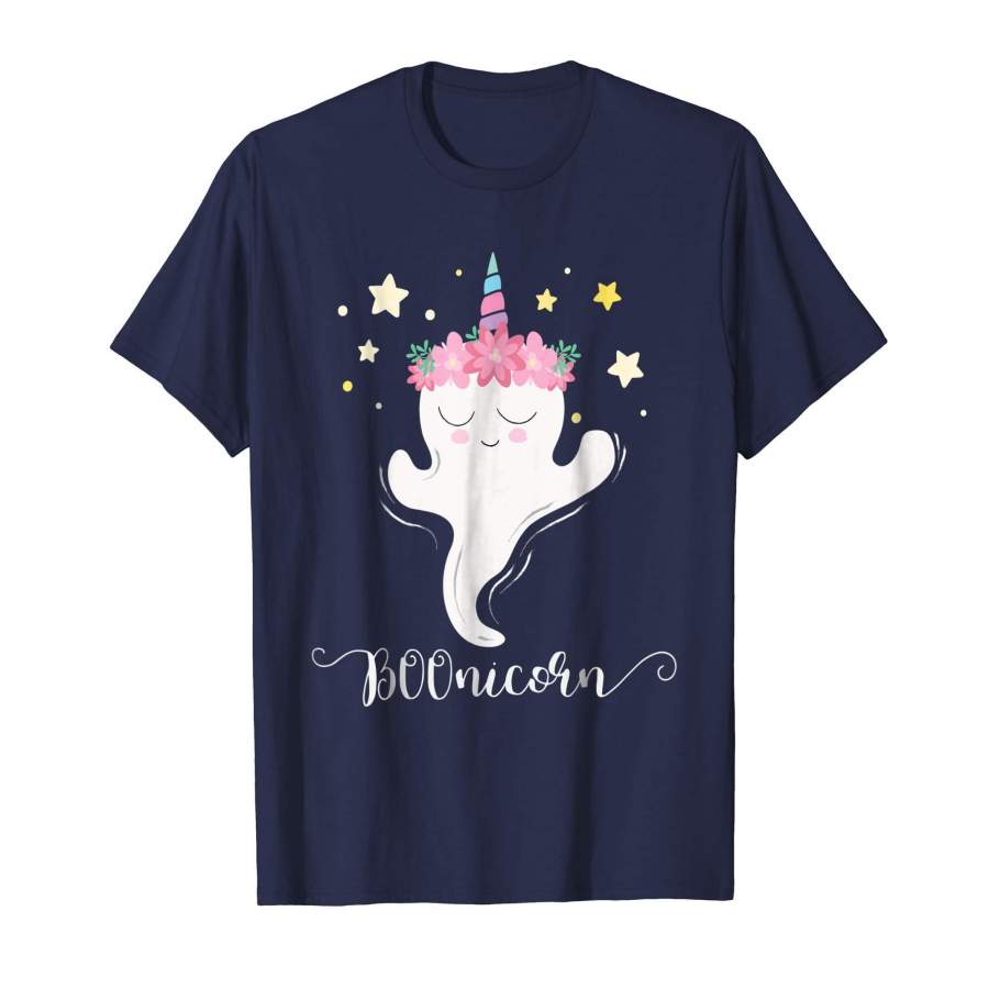 BOOnicorn Halloween T-Shirt Cute Unicorn Ghost Girls Gift