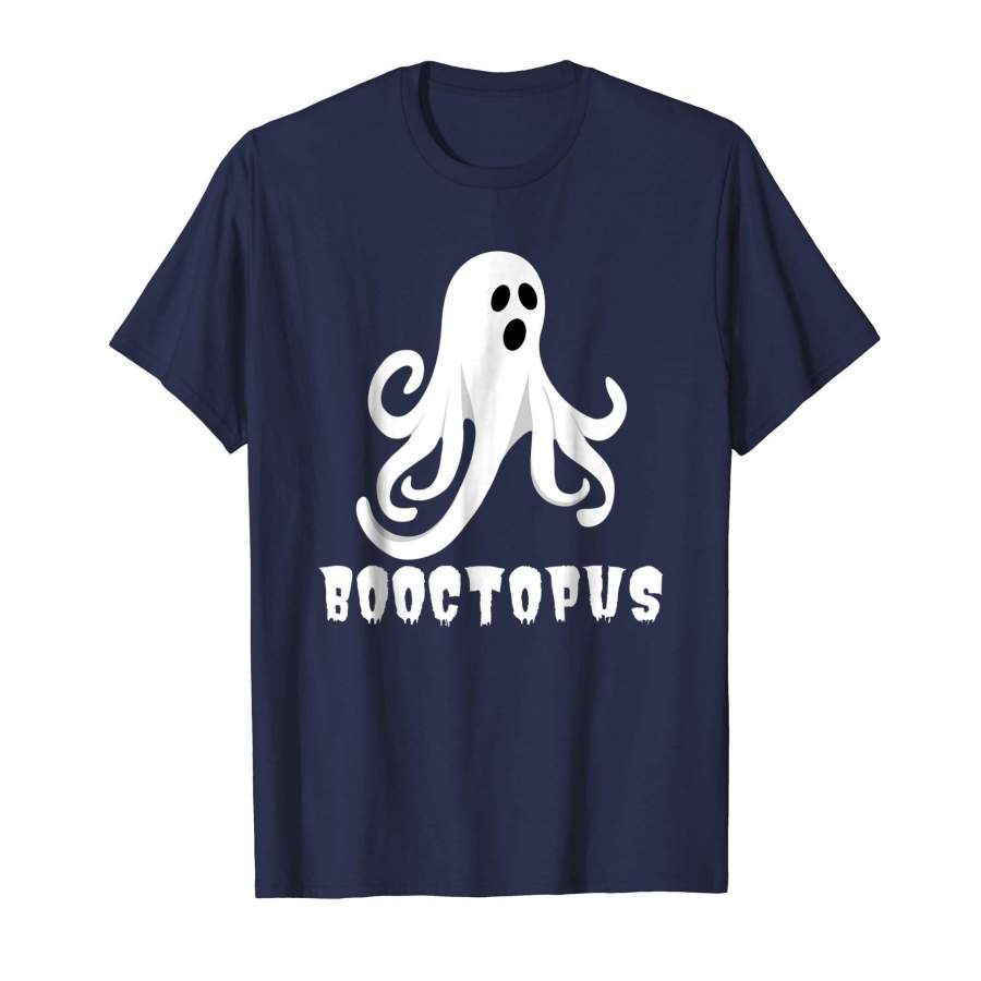 Booctopus Funny Kraken Ghost Octopus Halloween Costume Shirt