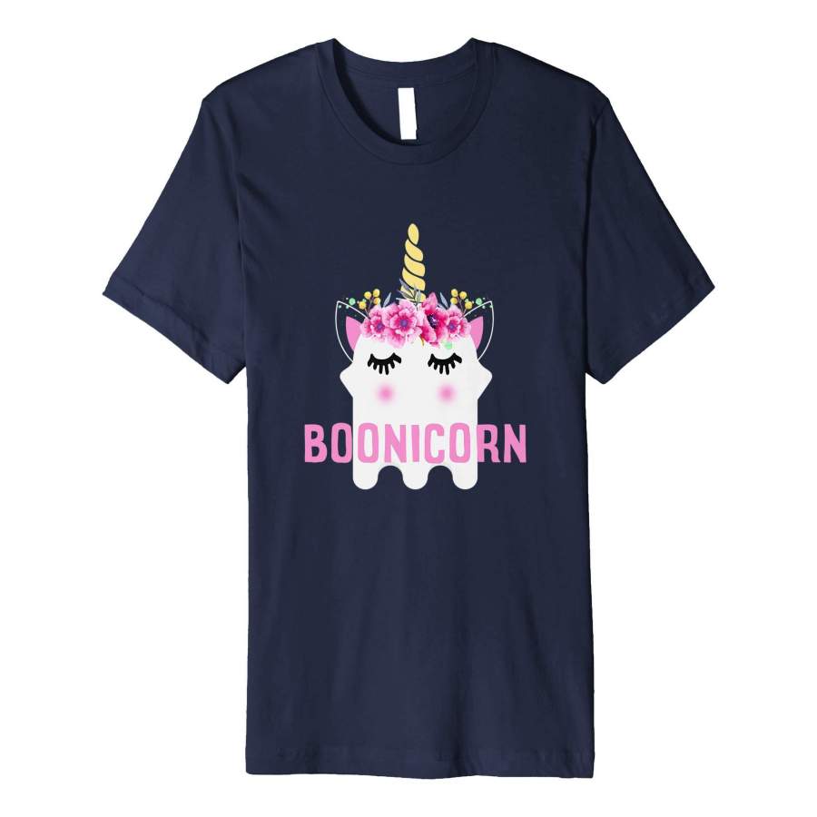 Boonicorn Unicorn Ghost, Unicorn Halloween Shirt for Girls