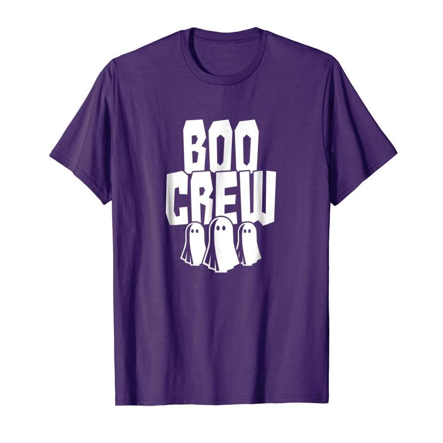 Boo Crew T-Shirt Funny Halloween Ghost Gang Squad Ghouls