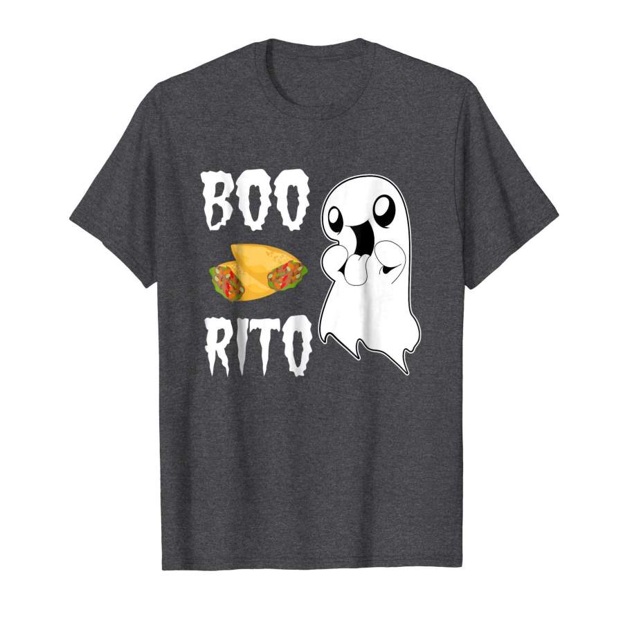 Boo Rito Shirt Funny Halloween Burrito Pun Cute Ghost Gift