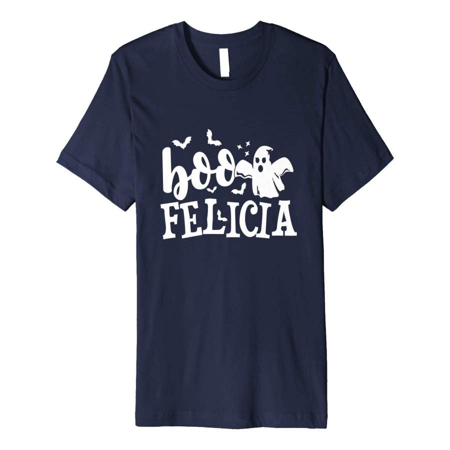 Boo Felicia – Halloween Ghost Bat T-Shirt Pun Gift