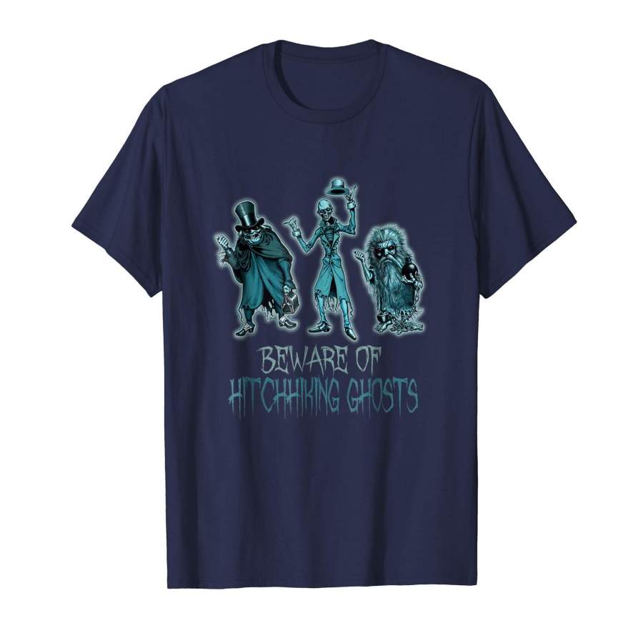 Beware Of Hitchhiking Ghosts Halloween T Shirt