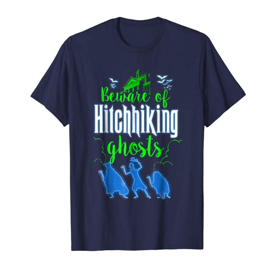 Beware Of Hitchhiking Ghosts Halloween Costume Funny Shirt