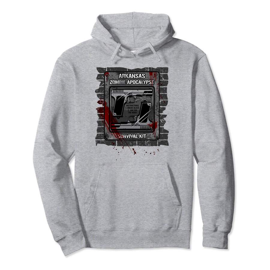 Arkansas Zombie Apocalypse Survival Kit Hoodie