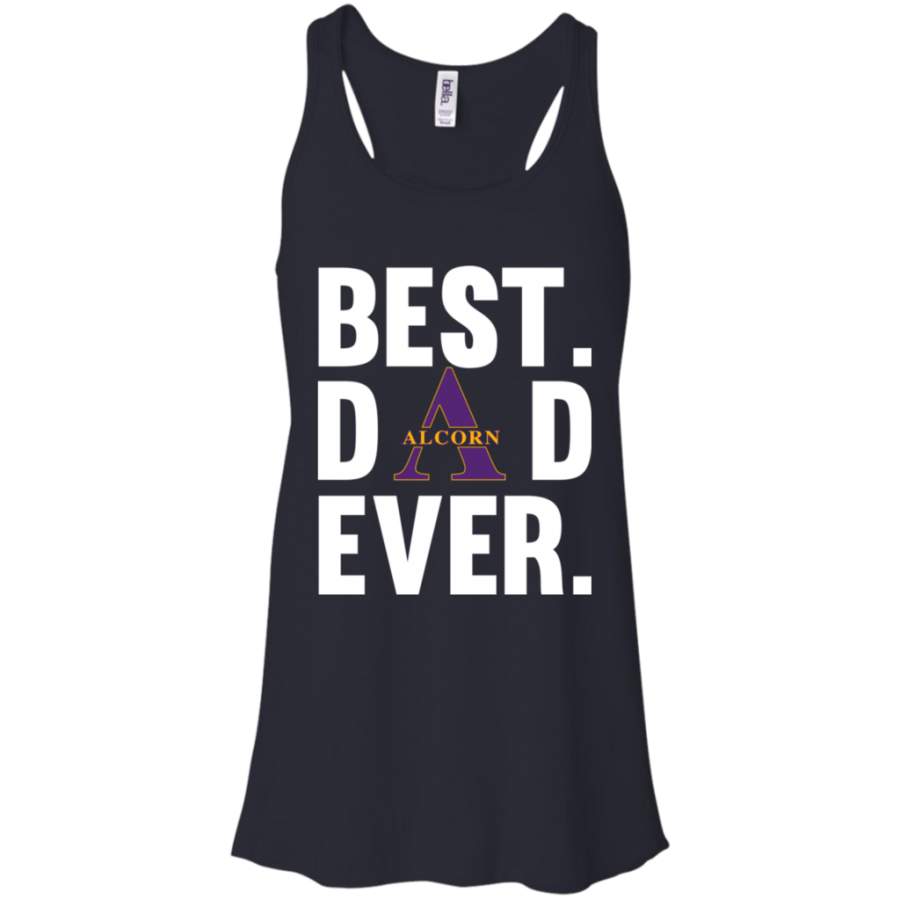 Amazing shirt Order Best Dad Ever Alcorn State Braves shirt Father Day Racerback Tank