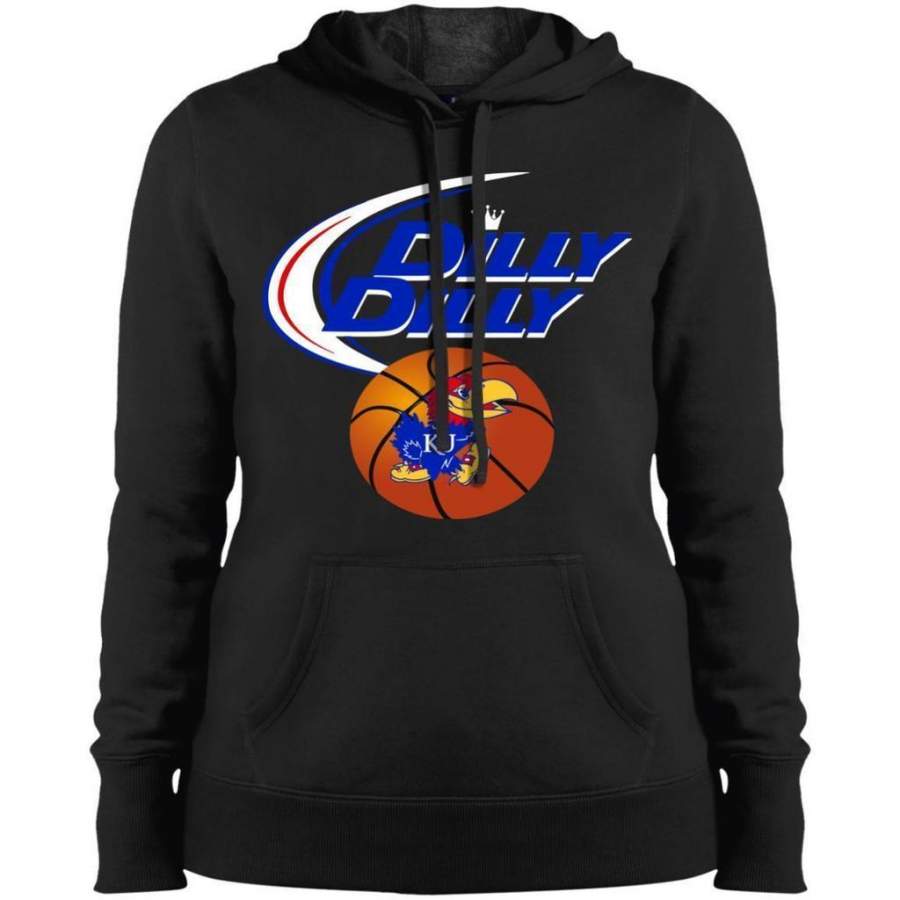 Amazing Dilly Dilly Basketball Kansas Jayhawks T-shirts Ladies’ Hooded Sweatshirt