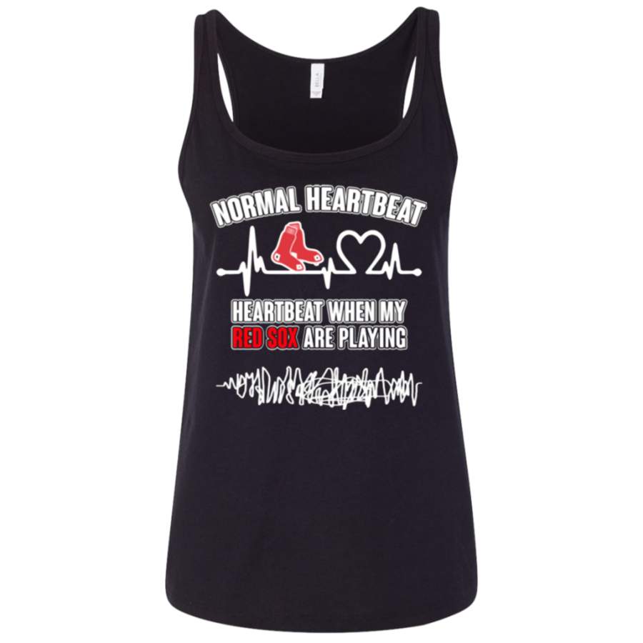 Boston Red Sox shirt Heartbeat When My Red Sox Playing Ladies’ Relaxed