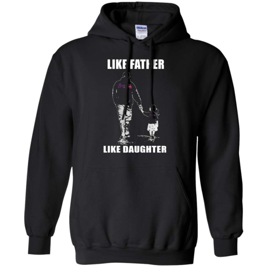 Fabulous Atlanta Braves – Like Father Like Daughter – Father’s Day Shirt Pullover Hoodie