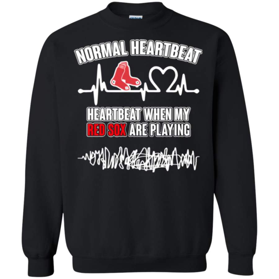 Boston Red Sox shirt Heartbeat When My Red Sox Playing Sweatshirt