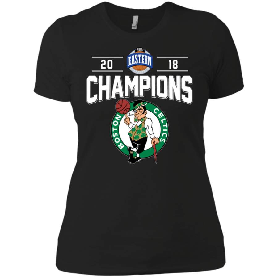 Amazing tee Buy Boston Celtics champions East conference 2018 shirt Ladies’ Boyfriend shirt