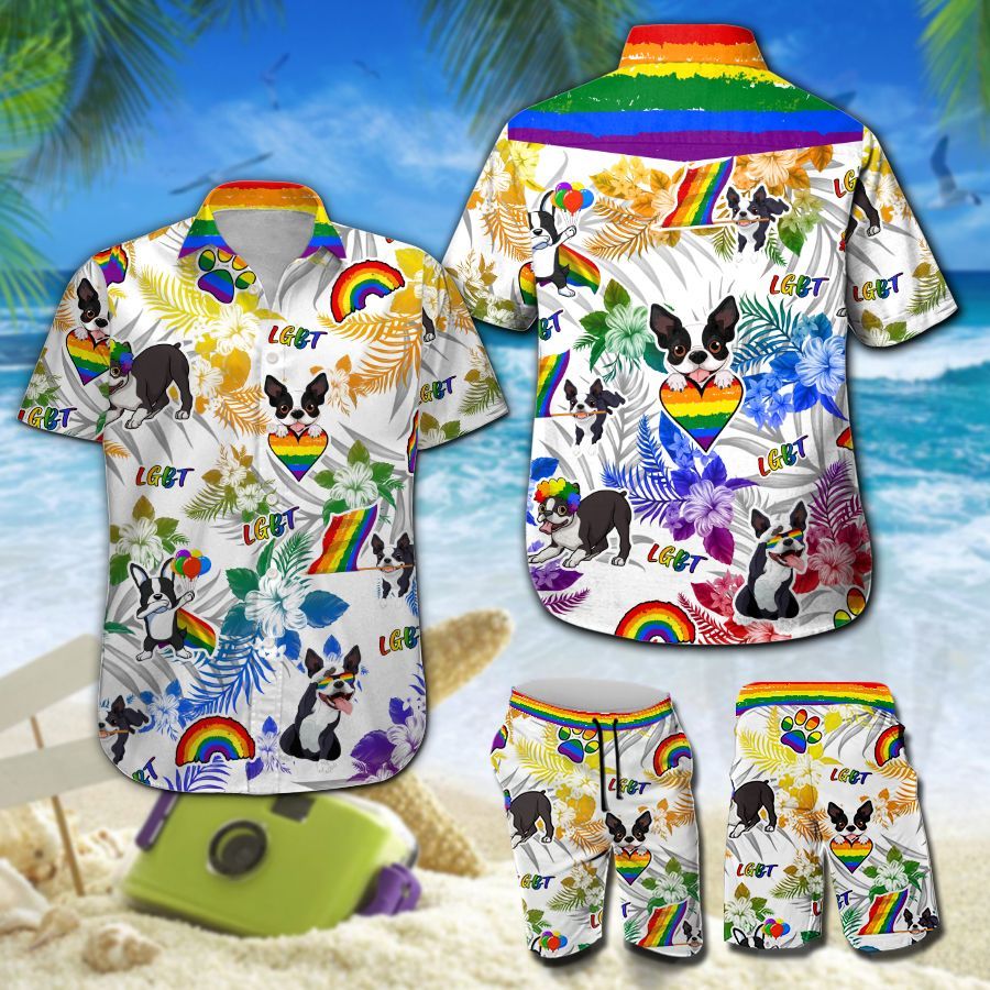 Boston Terrier LGBT Hawaiian Shirt 208 ND4531