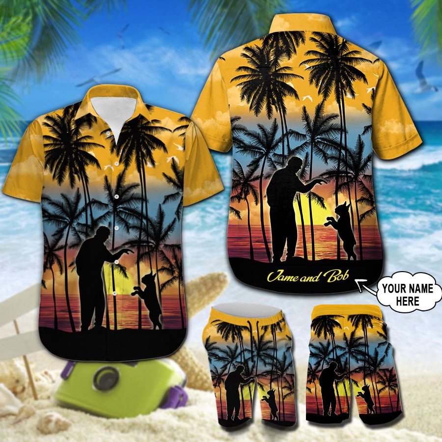 Boston Terrier Custom Name Hawaiian Shirt 212 ND4622