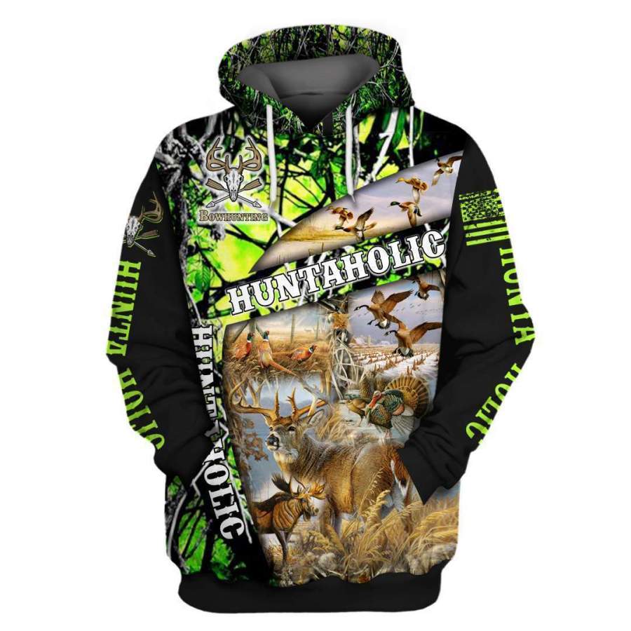 Huntaholic Muddy Camo Branded Unisex Hoodie