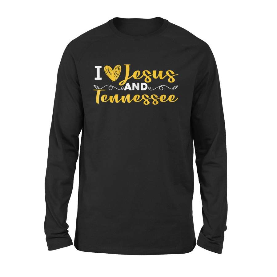 Father’s Day Black I Love Jesus And Tennessee Shirts – Standard Long Sleeve