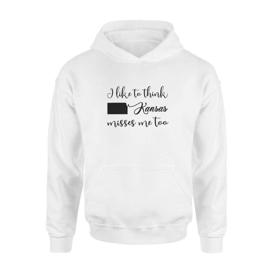 I_LIKE_TO_THINK_KANSAS_MISSES_ME_TOO – Standard Hoodie