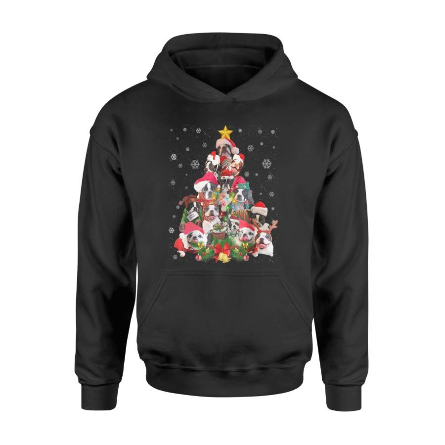 Boston Terriers Christmas Tree Shirt Xmas Gift For Dog Lover – Standard Hoodie