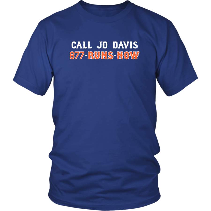 JD DAVIS! 877-RUNSNOW SHIRT JD Davis – New York Mets