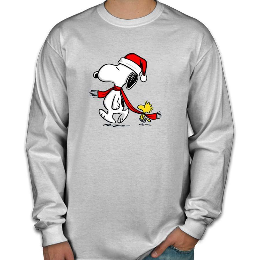 CHRISTMAS SNOOPY Men Long Sleeve Shirt