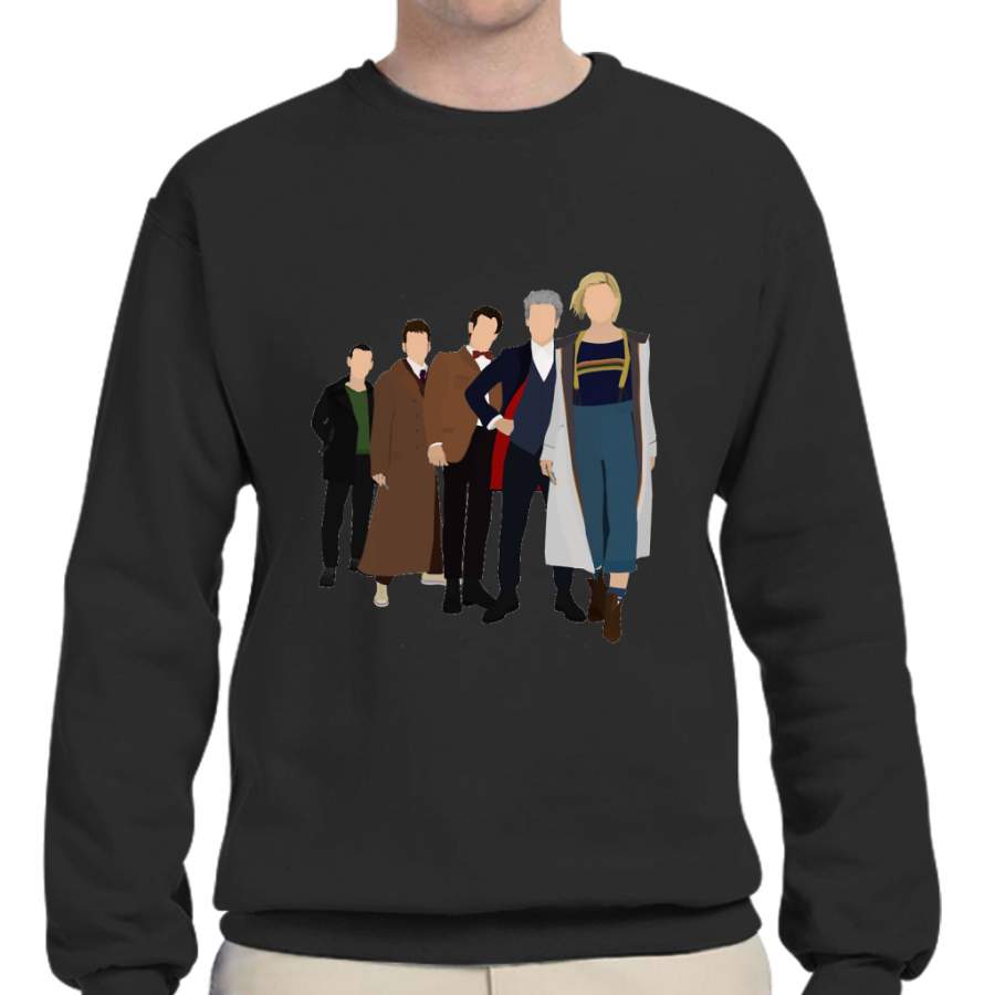 Doctor Who – All Five Modern Doctors – New Costume! (DW Inspired) – 13th Doctor Crew Neck Sweatshirt