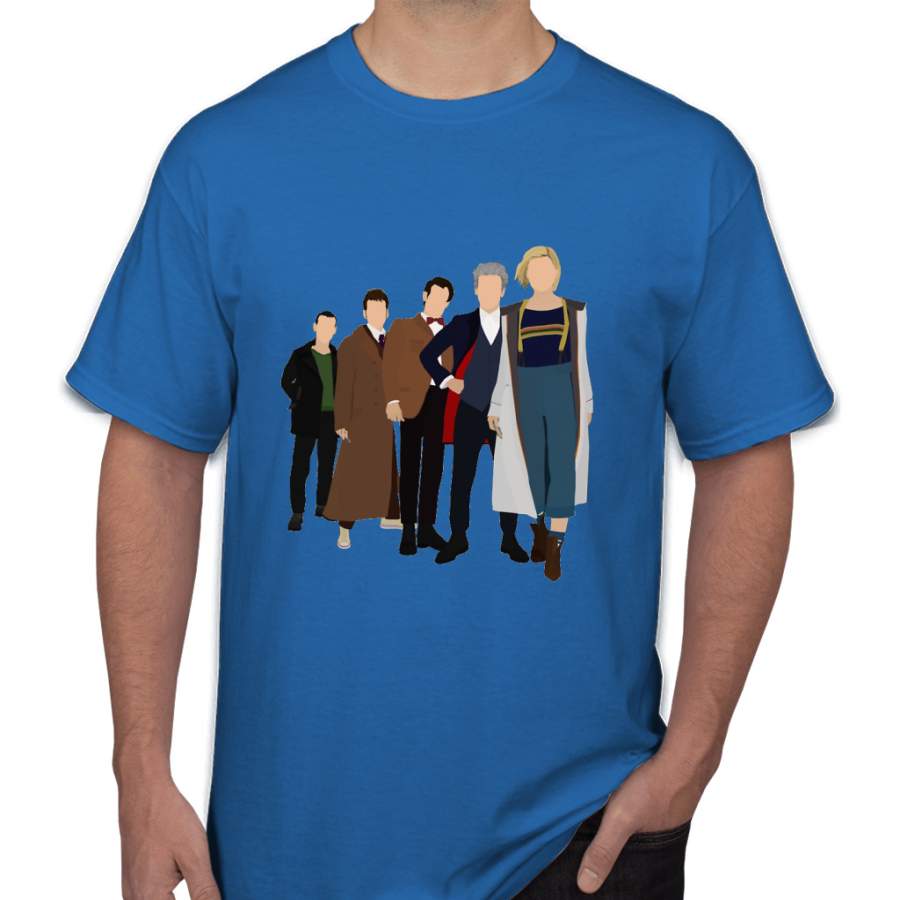 Doctor Who – All Five Modern Doctors – New Costume! (DW Inspired) – 13th Doctor Men T-Shirt