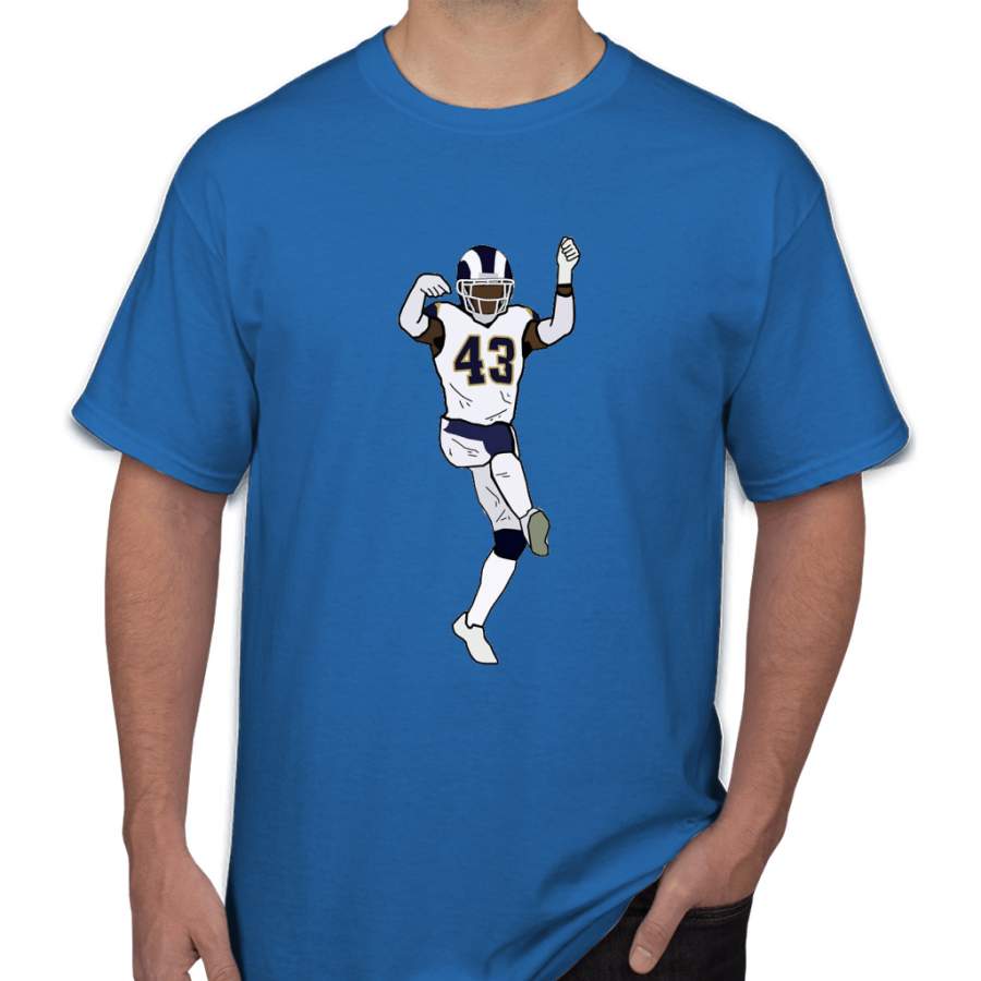 John Johnson III Interception Motorcycle Celebration – Los Angeles Rams Men T-Shirt