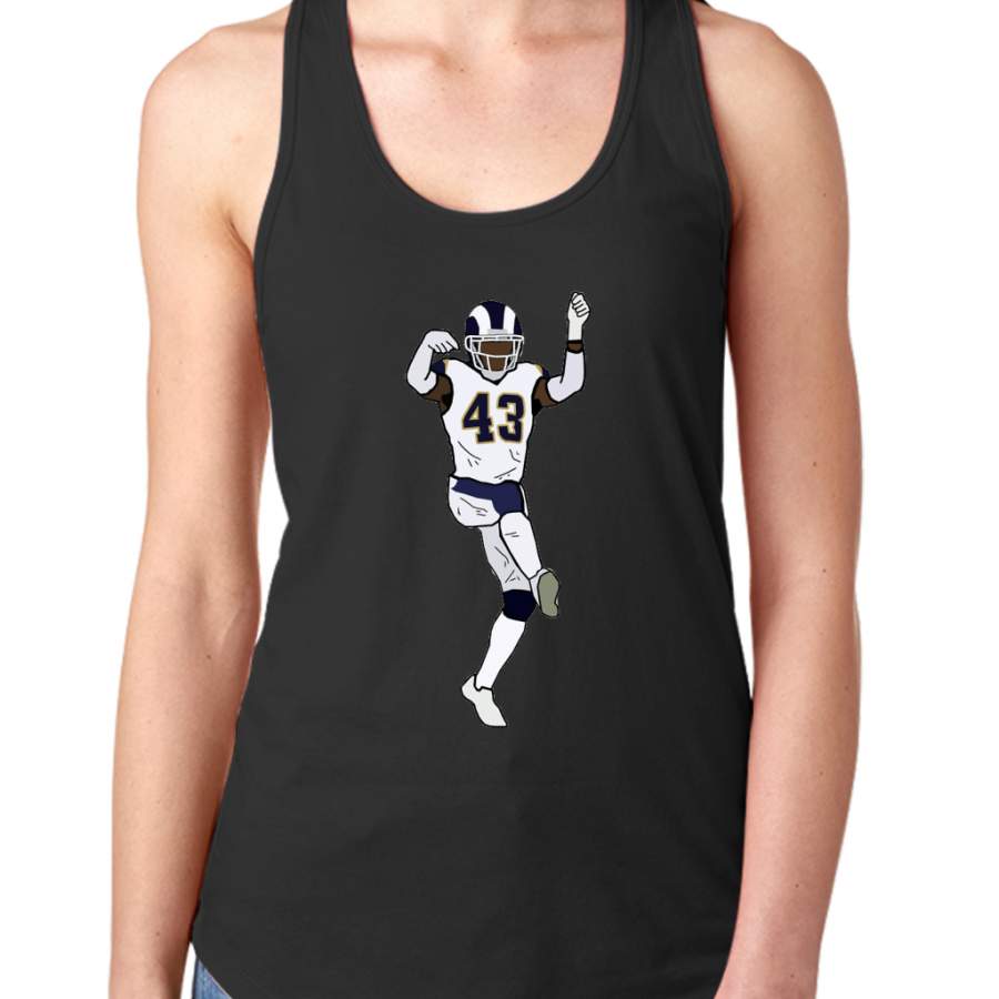 John Johnson III Interception Motorcycle Celebration – Los Angeles Rams Women Tank Top