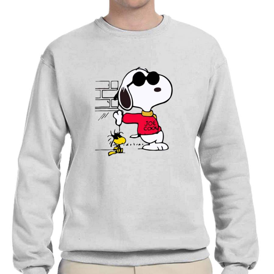 Joe Cool Snoopy Crew Neck Sweatshirt