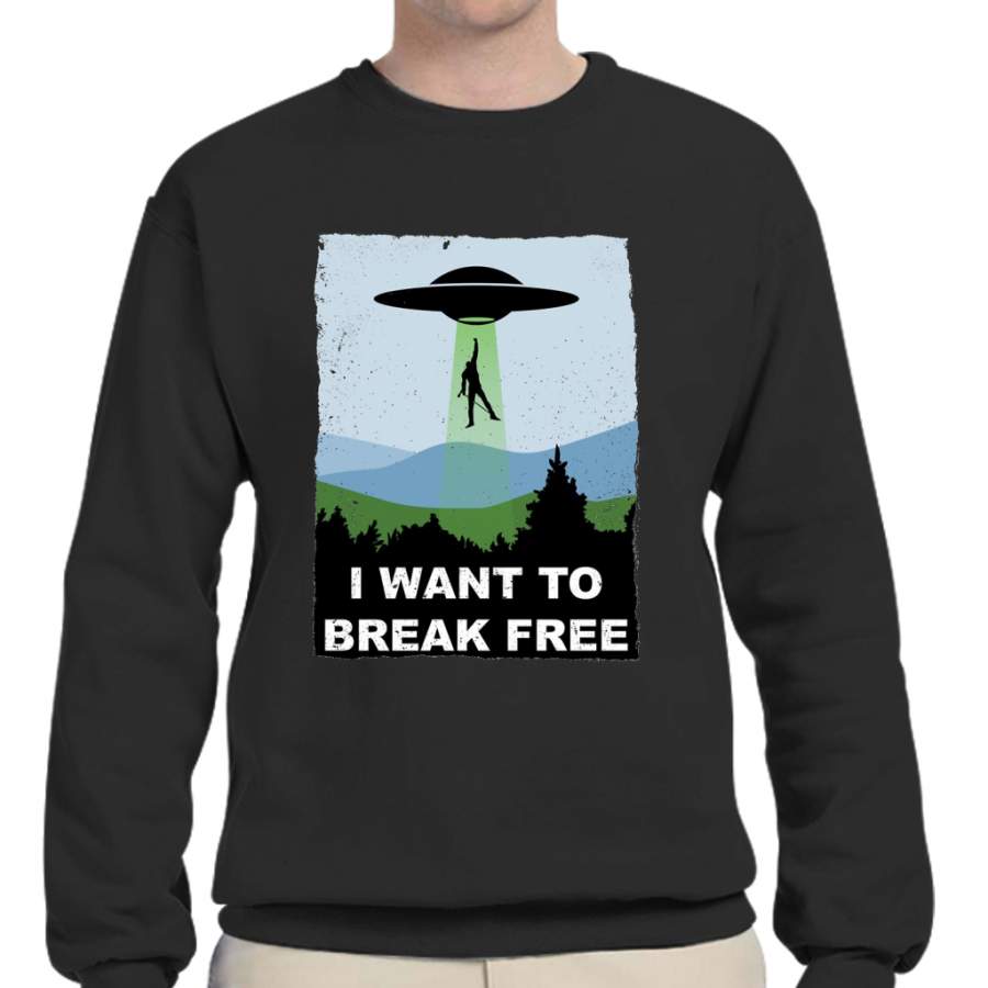 I Want to Break Free – Freddie Returns to Mercury Crew Neck Sweatshirt