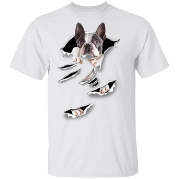 Boston Terrier Scratch T-Shirt