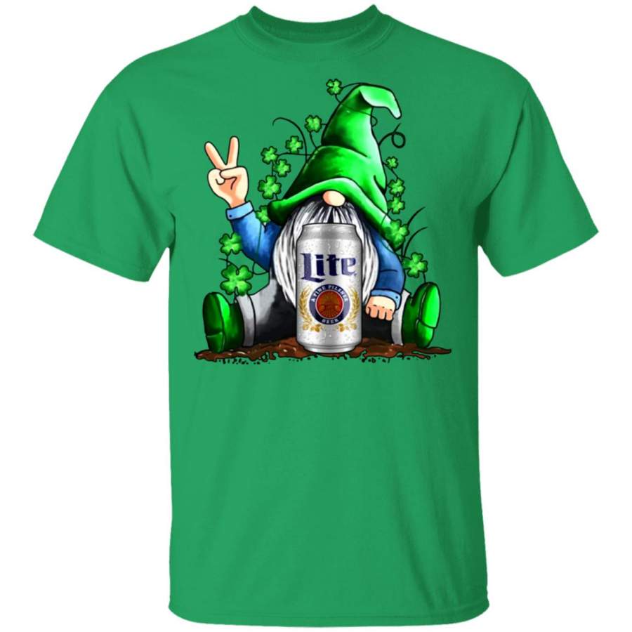 Gnome Hug Miller Lite Irish St Patrick’s Day Shirts