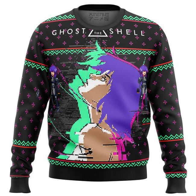 GHOST IN THE SHELL MAJOR PREMIUM UGLY CHRISTMAS SWEATER – AMAZING GIFT IDEA – THANKSGIVING GIFT