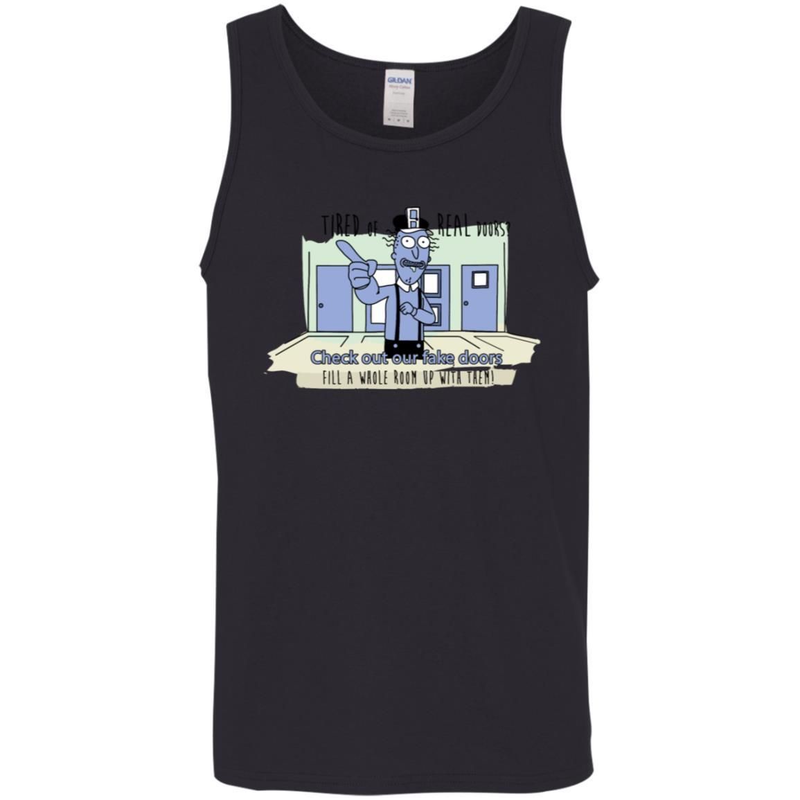 Rick And Morty – Fake Doors Room Men Tank Top