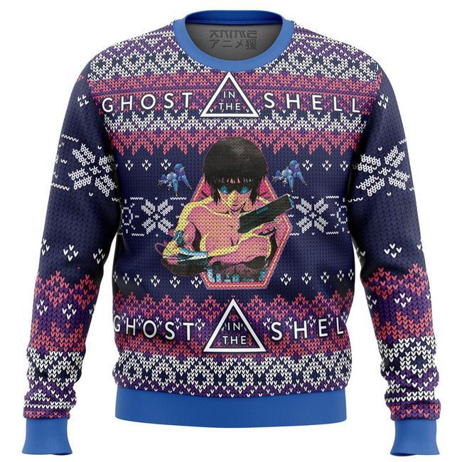 GHOST IN THE SHELL ALT PREMIUM UGLY CHRISTMAS SWEATER – AMAZING GIFT IDEA – THANKSGIVING GIFT