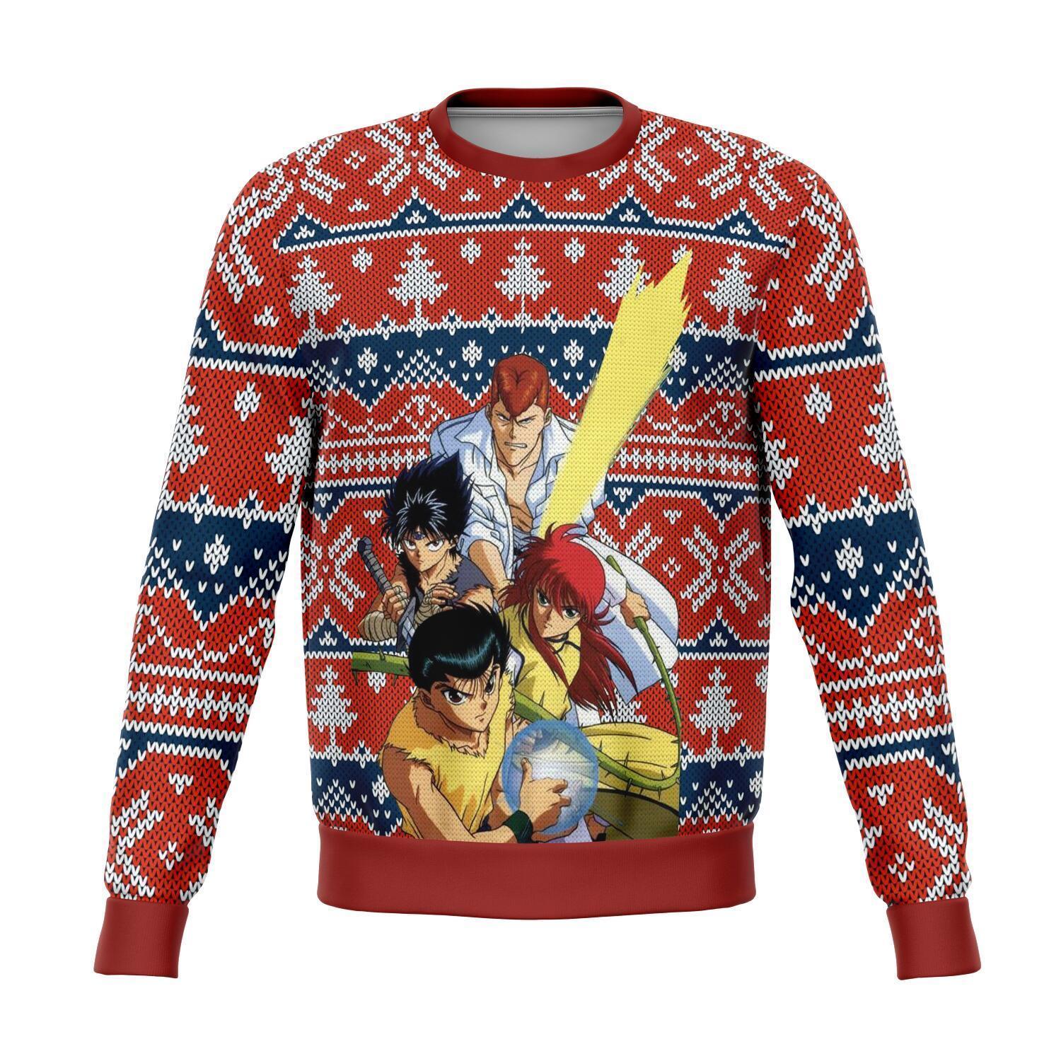 GHOST FIGHTER YU YU HAKUSHO PREMIUM UGLY CHRISTMAS SWEATER – AMAZING GIFT IDEA – THANKSGIVING GIFT