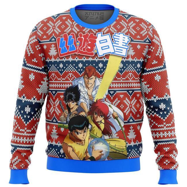 GHOST FIGHTER YU YU HAKUSHO ALT PREMIUM UGLY CHRISTMAS SWEATER – AMAZING GIFT IDEA – THANKSGIVING GIFT