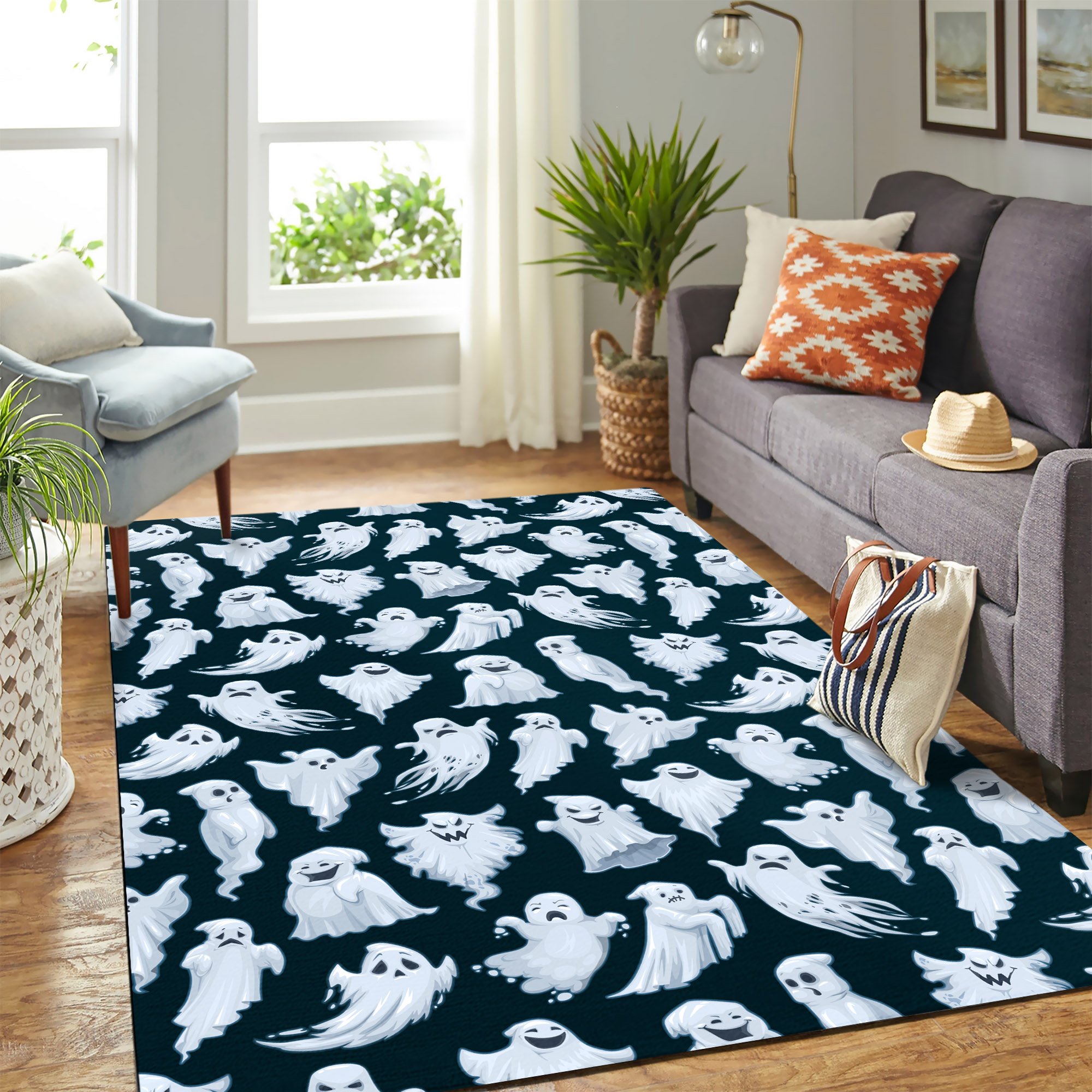 Funny Ghost Pattern Carpet rug