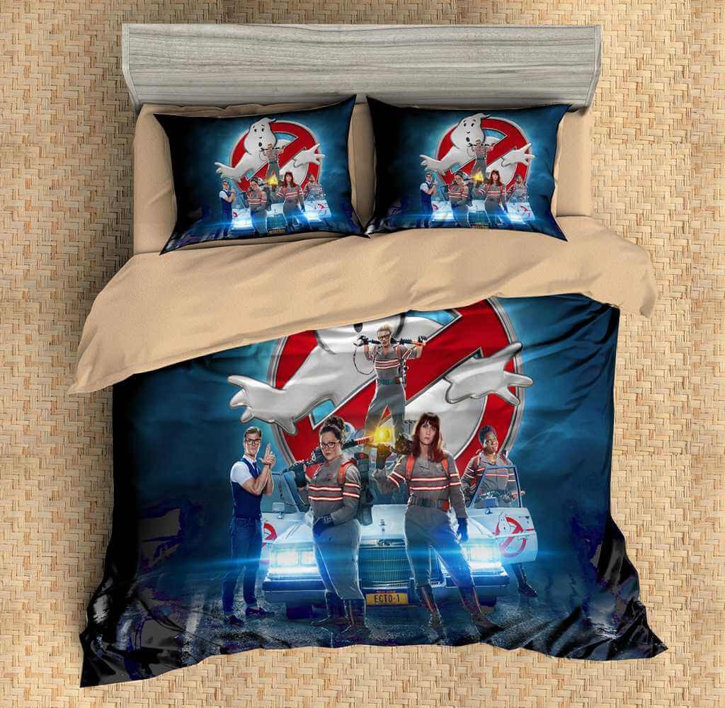 3D CUSTOMIZE GHOSTBUSTERS BEDDING SET DUVET COVER SET BEDROOM SET BEDLINEN