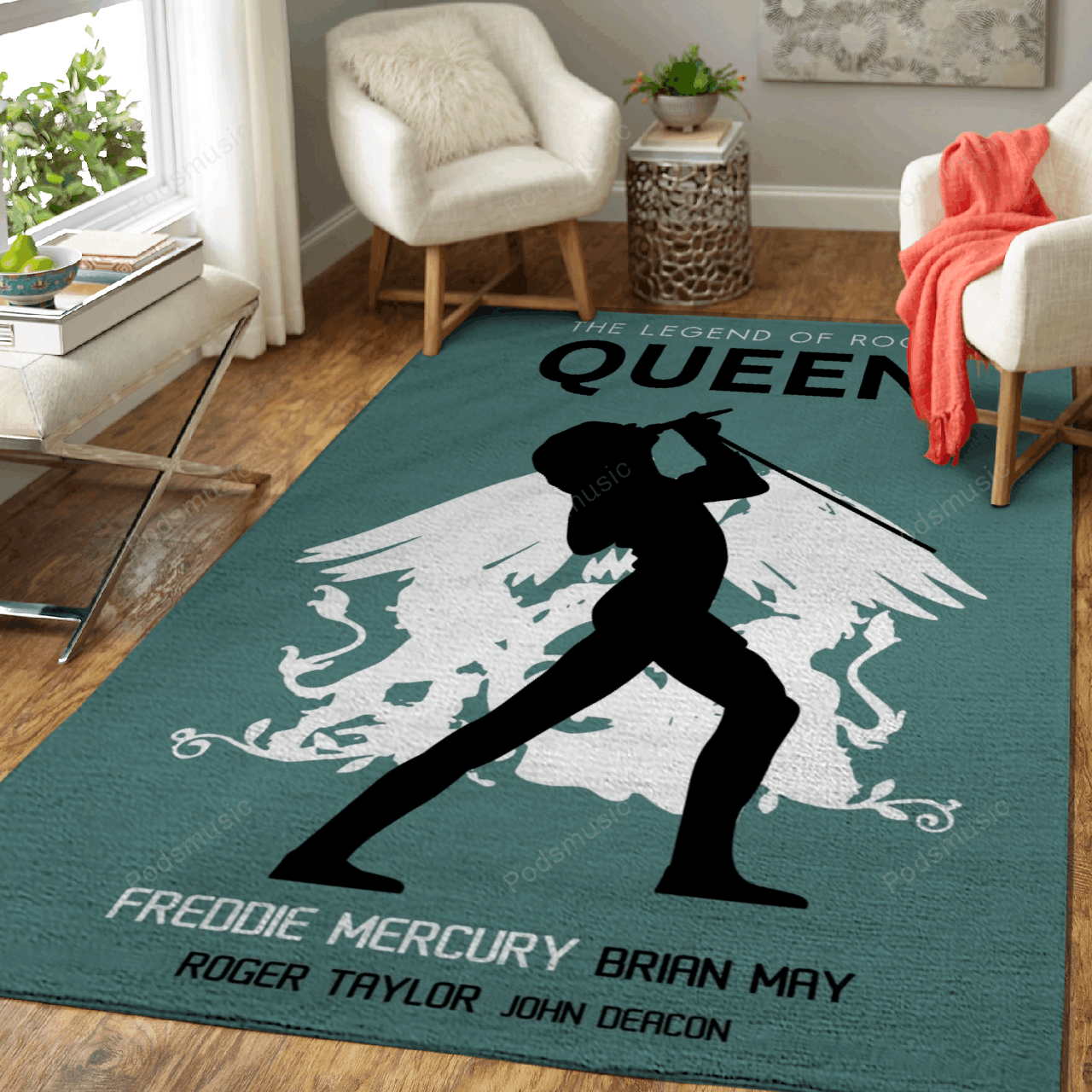 Freddie Mercury Artwork – Music Art For Fans Area Rug Carpet