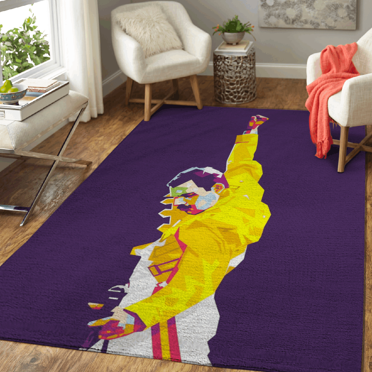 Freddie Mercury – Queen Rock Band For you lovers of Queen Area Rug