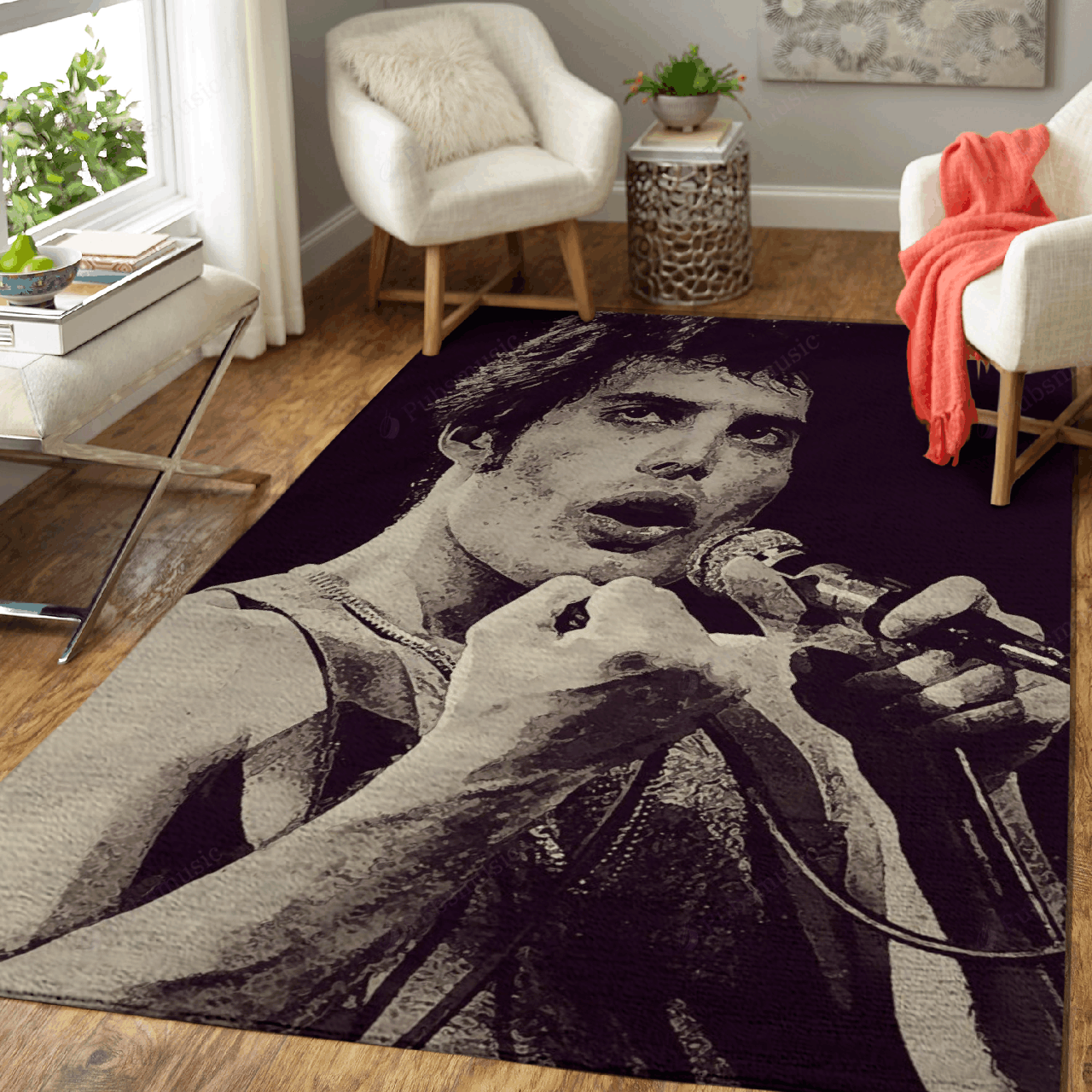 Freddie Mercury 9 – Music Art For Fans Area Rug Carpet