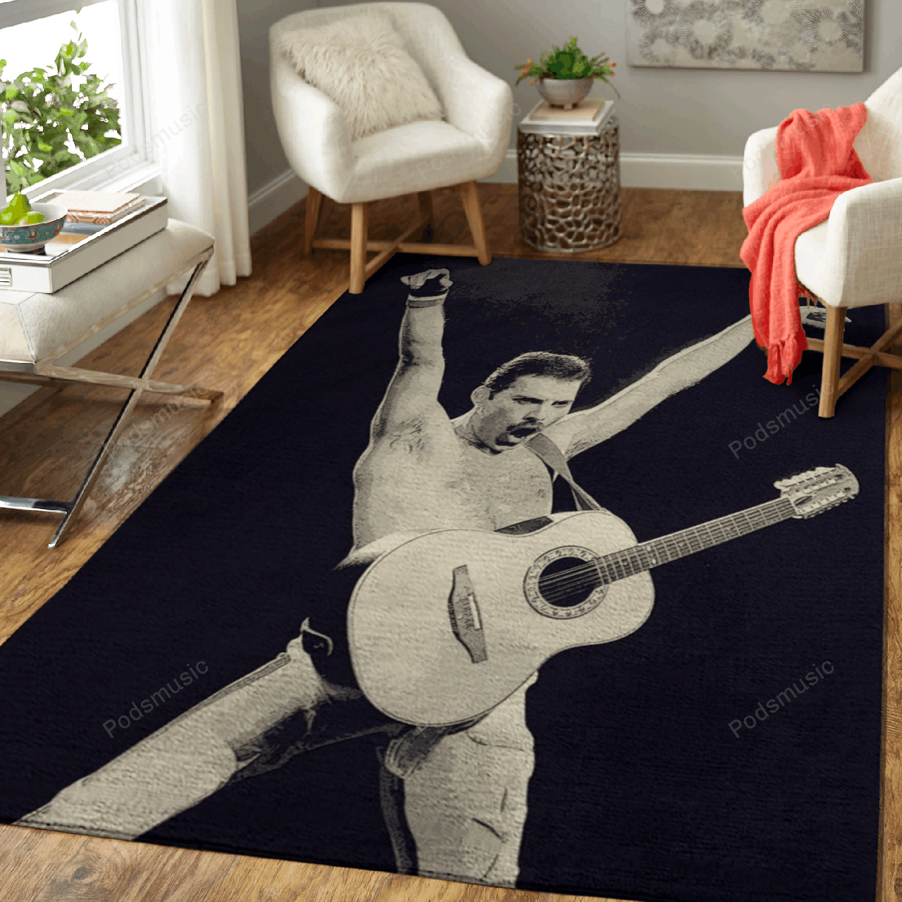 Freddie Mercury 03 – Music Artist Art For Fans Area Rug Carpet