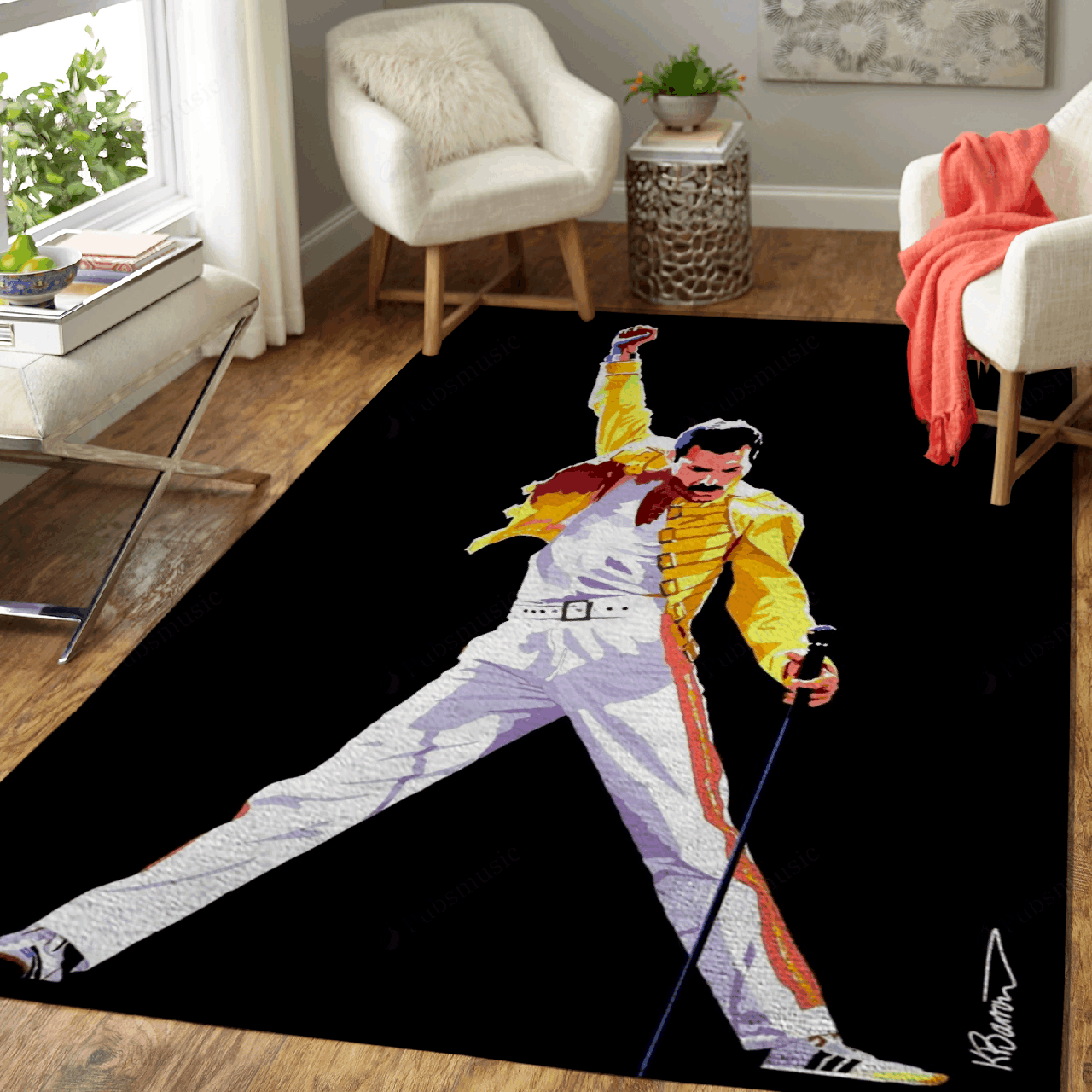 Freddie Mercury – Music Art For Fans Area Rug Carpet