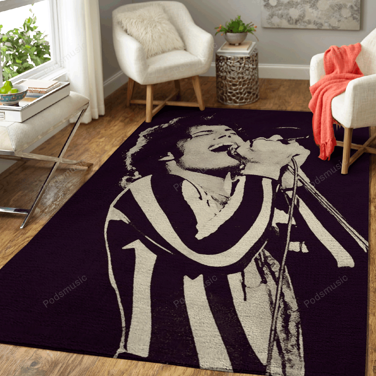 Freddie Mercury 5 – Music Art For Fans Area Rug Carpet