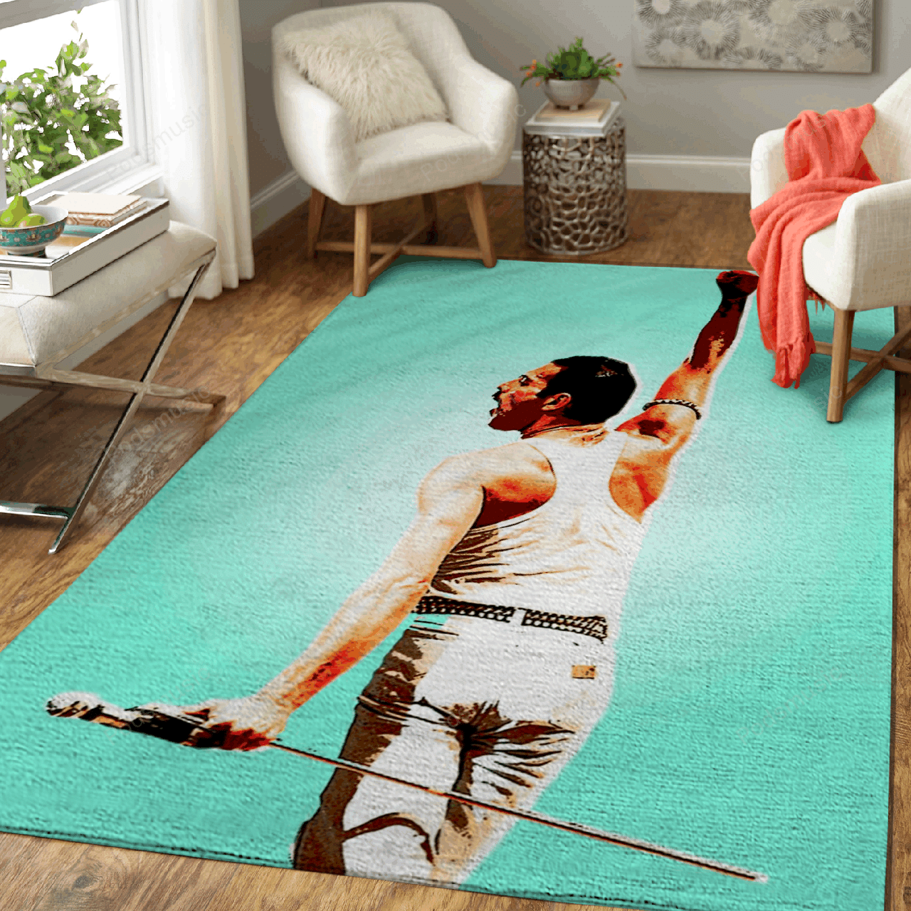 Freddie Mercury outsider – Music Legend Art For Fans Area Rug Carpet