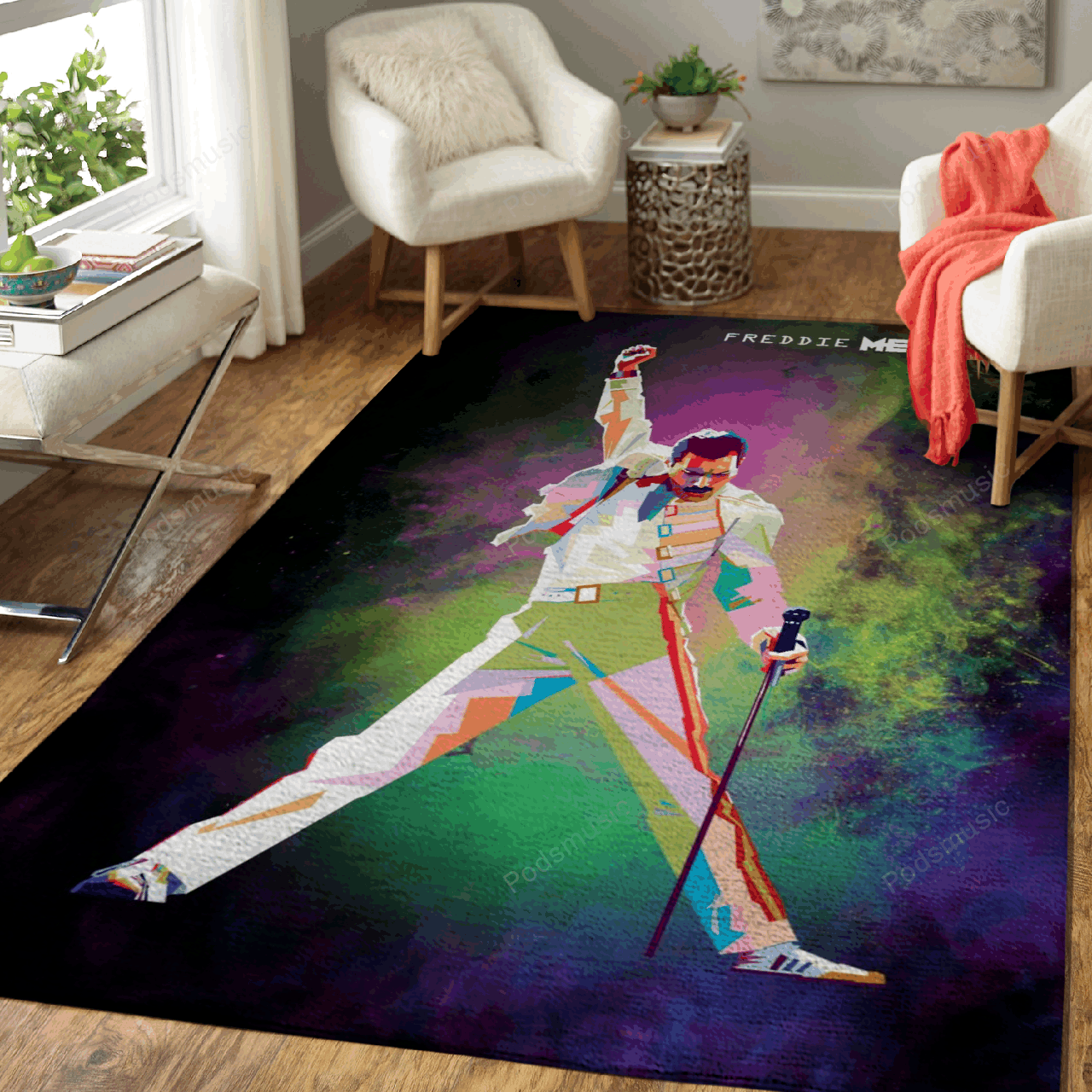 Freddie Mercury – Music Legend Art For Fans Area Rug Carpet