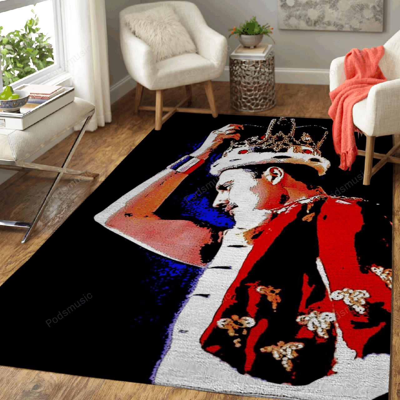 Freddie Mercury Music Art – Music Legend Art For Fans Area Rug Carpet