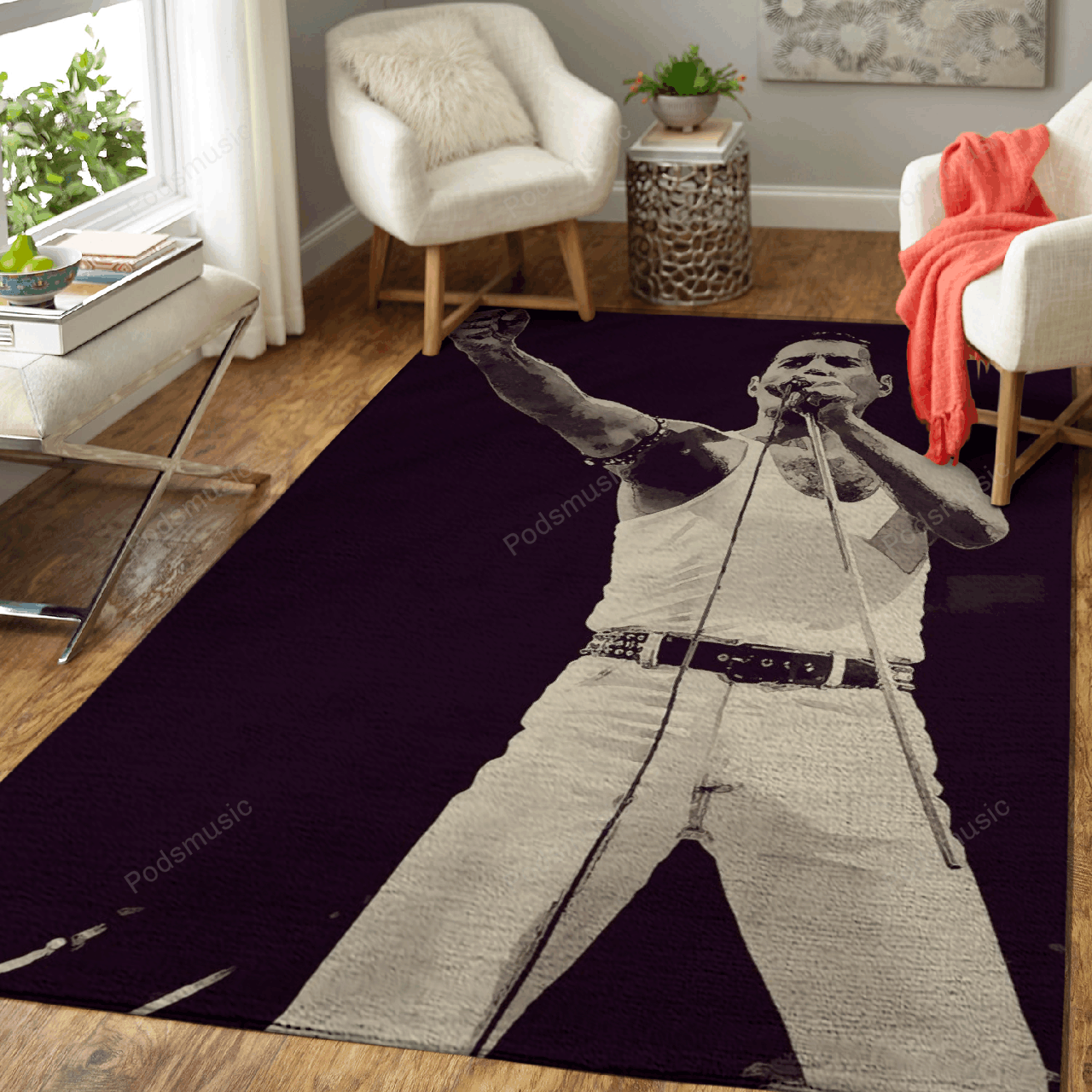 Freddie Mercury 4 – Music Art For Fans Area Rug Carpet