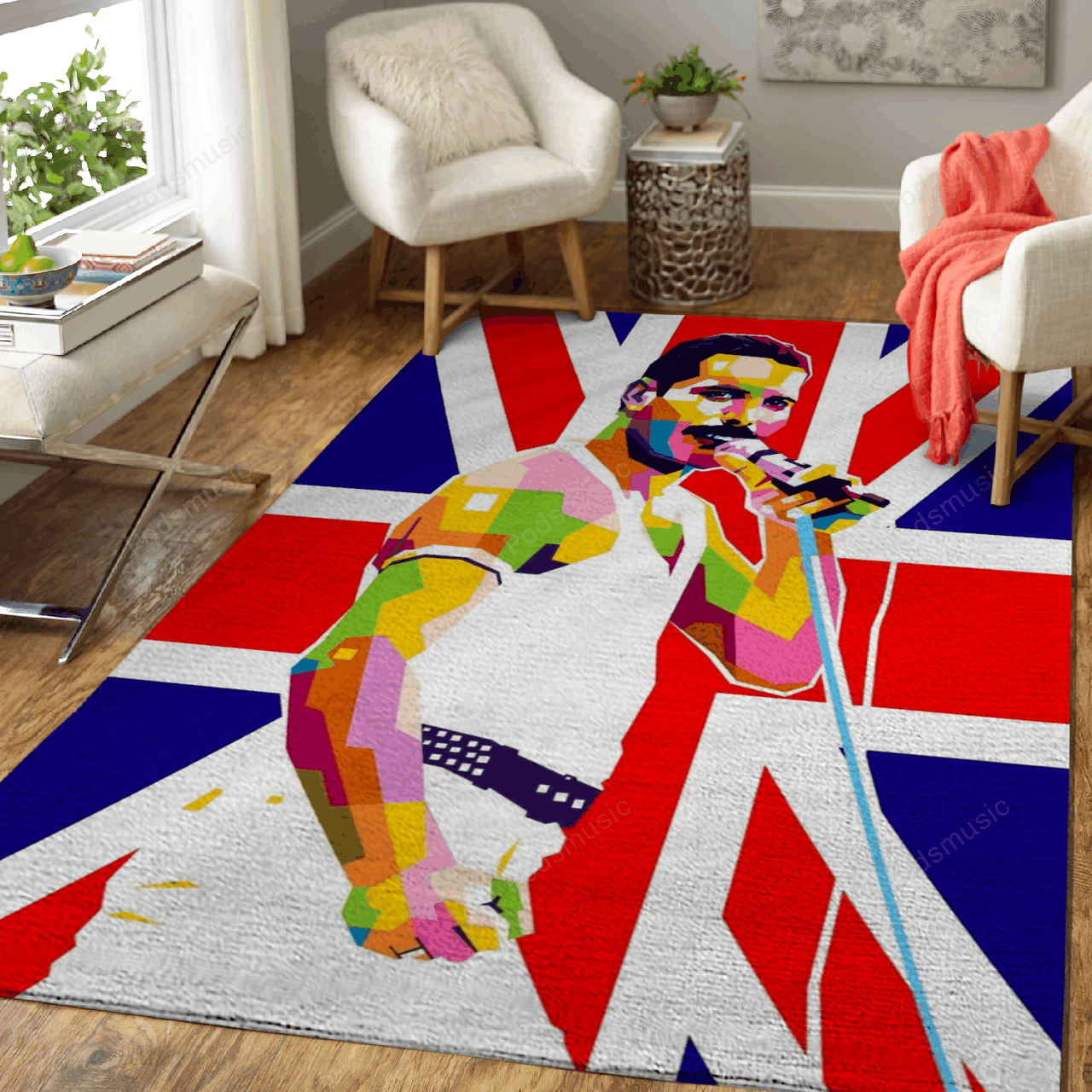 Freddie Mercury Queen – Legendary Music Art For Fans Area Rug Carpet