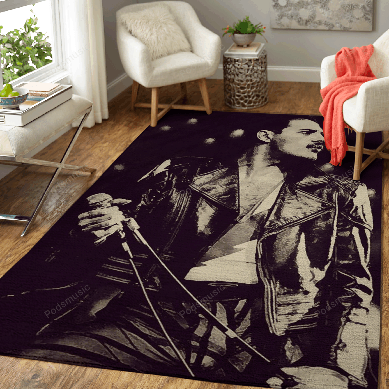 Freddie Mercury 7 – Music Art For Fans Area Rug Carpet